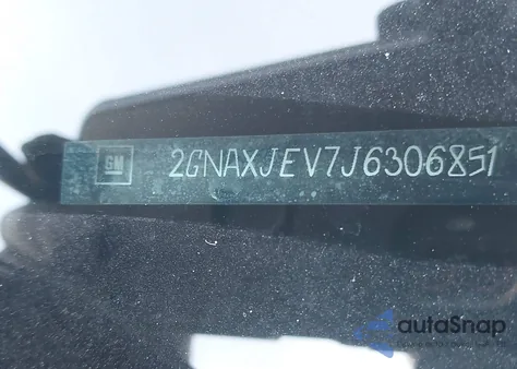 2018 Chevrolet Equinox Lt z USA, uszkodzony, nr VIN 2GNAXJEV7J6306851